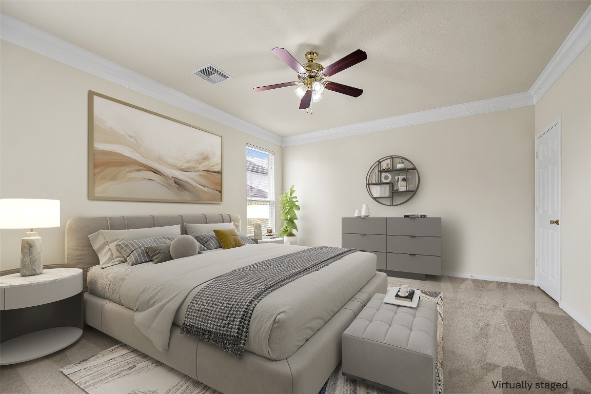 9934 Yearling Place Conroe, TX 77385 - Photo 15 of 47 Primary bedroom - virtually staged