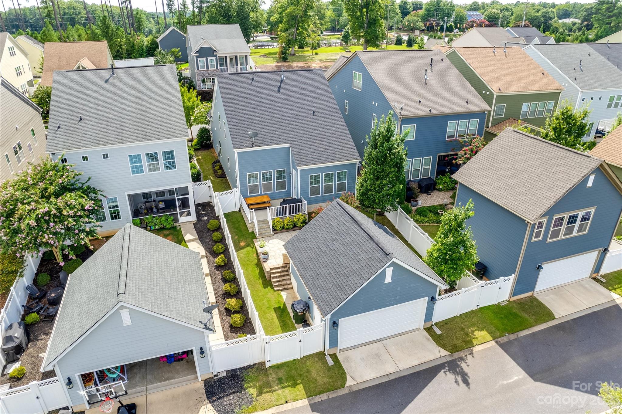 201 Helton Lane Fort Mill, SC 29708 - Photo 35 of 47 an aerial view of residential houses with outdoor space and parking