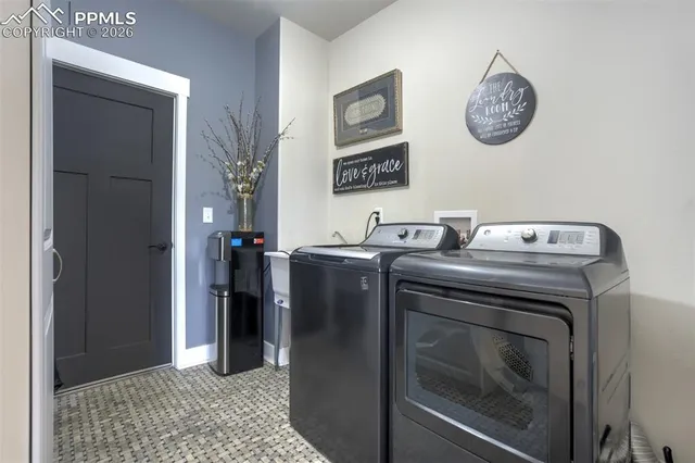 a view of a storage and utility room