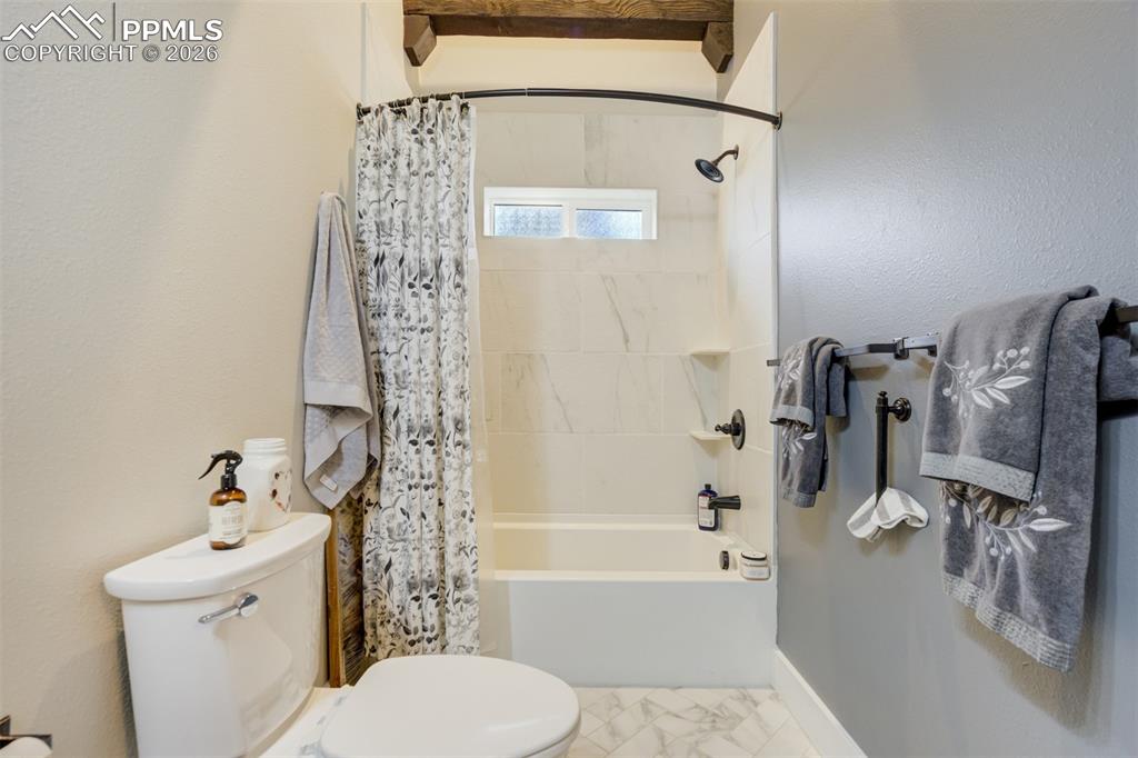 57 Cradle Lake Place Divide, CO 80814 - Photo 21 of 48 a bathroom with a toilet and a shower