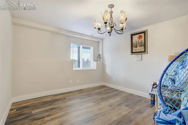 a view of a livingroom with a window