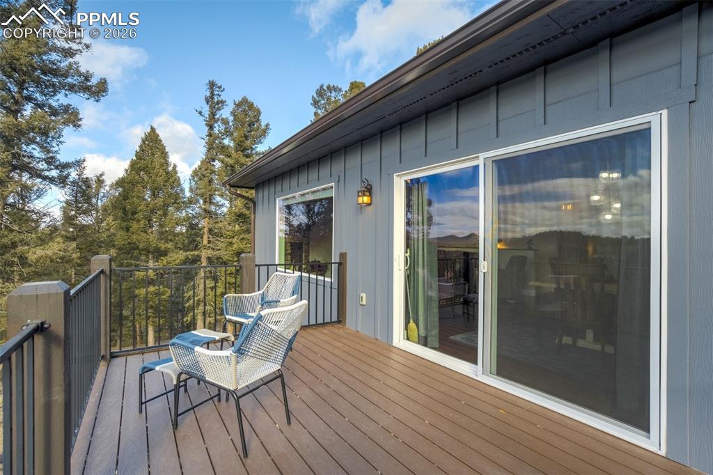 57 Cradle Lake Place Divide, CO 80814 - Photo 37 of 48 a view of a two chairs in the balcony