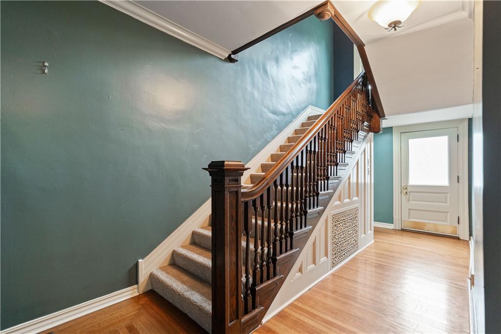 460 2nd Street Beaver, PA 15009 - Photo 26 of 50 One of Two Staircases leads to second floor. Lots of architectural details to enjoy in this historic home.
