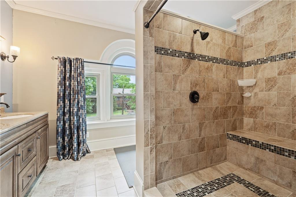 460 2nd Street Beaver, PA 15009 - Photo 31 of 50 Large Walk In Shower with dual shower heads and bench.