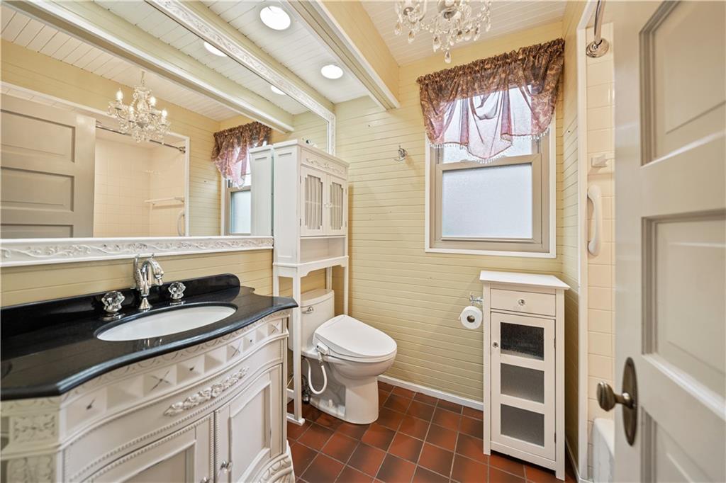 460 2nd Street Beaver, PA 15009 - Photo 36 of 50 Hall Bath renovated in 2017. Tub/Shower Combo and toilet with bidet.