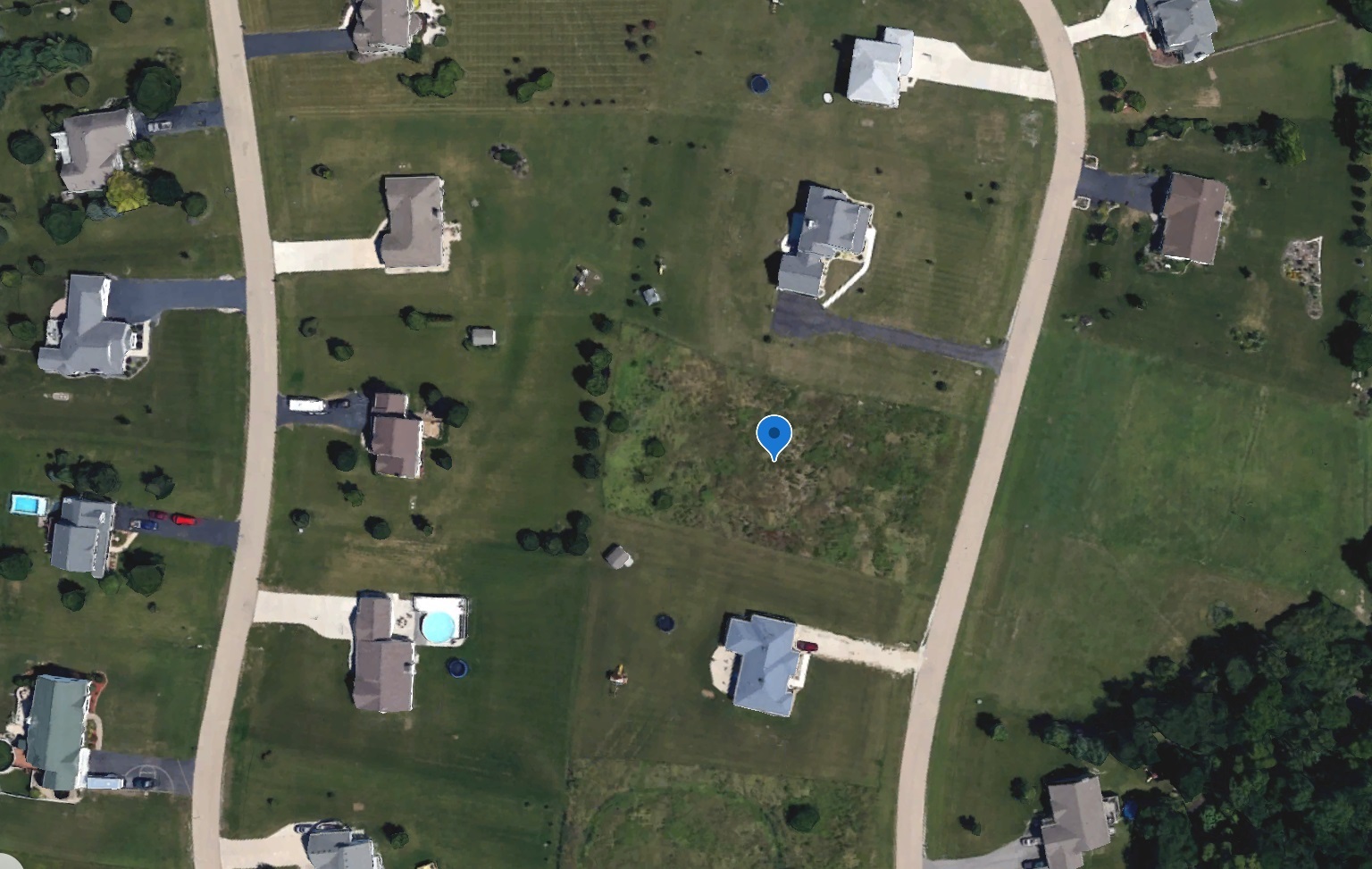 2985 East 2370th Road Marseilles, IL 61341 - Photo 2 of 3 an aerial view of residential houses with outdoor space