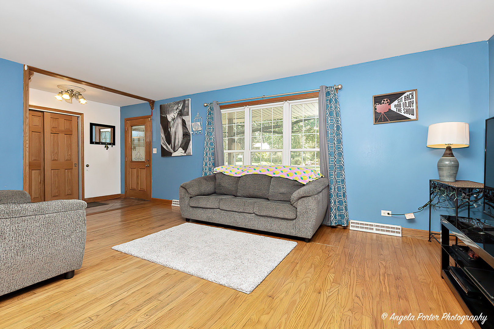 12306 Roger Road Woodstock, IL 60098 - Photo 6 of 20 a living room with furniture and a flat screen tv