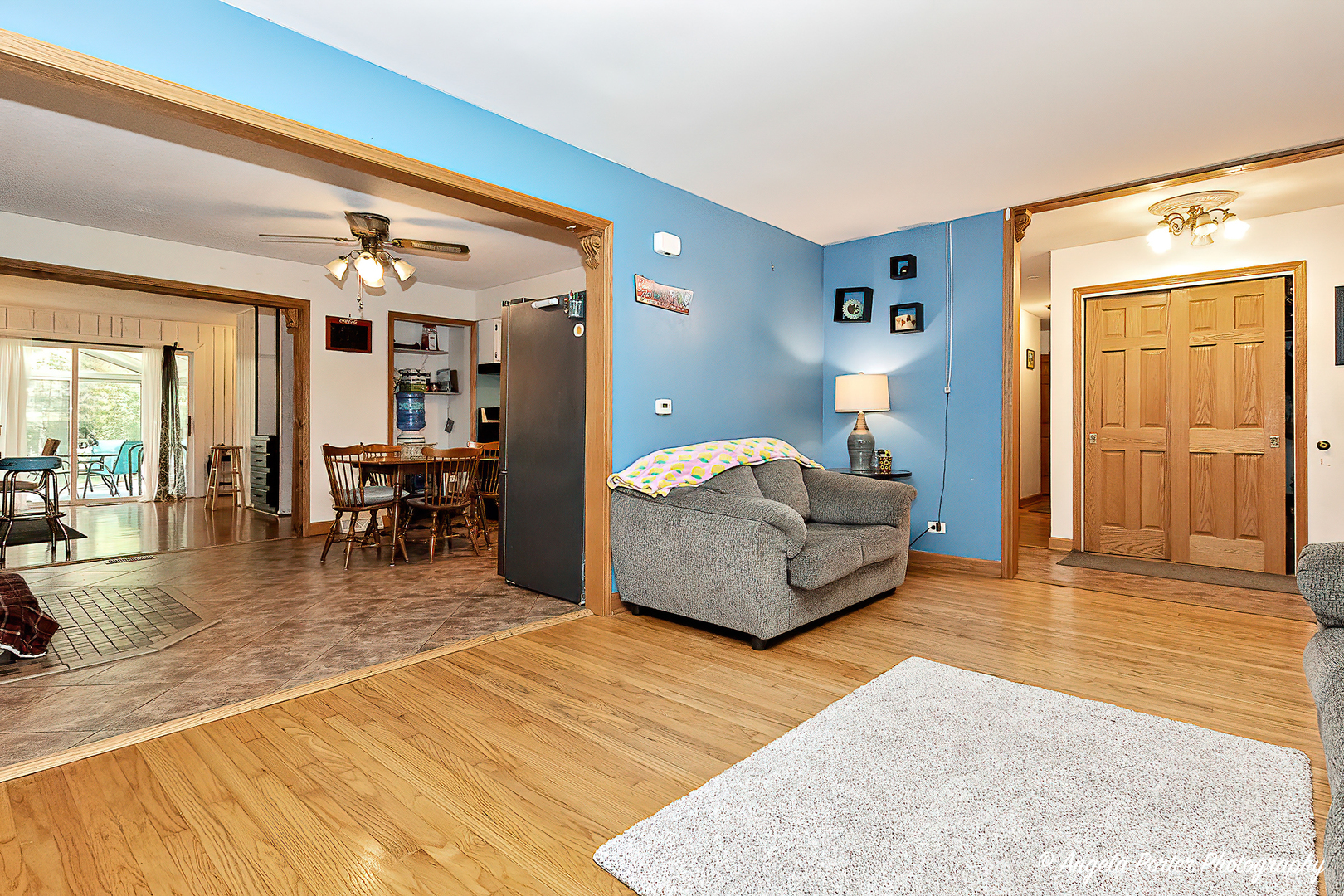 12306 Roger Road Woodstock, IL 60098 - Photo 7 of 20 a living room with furniture and a wooden floor