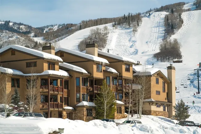 a front view of a building