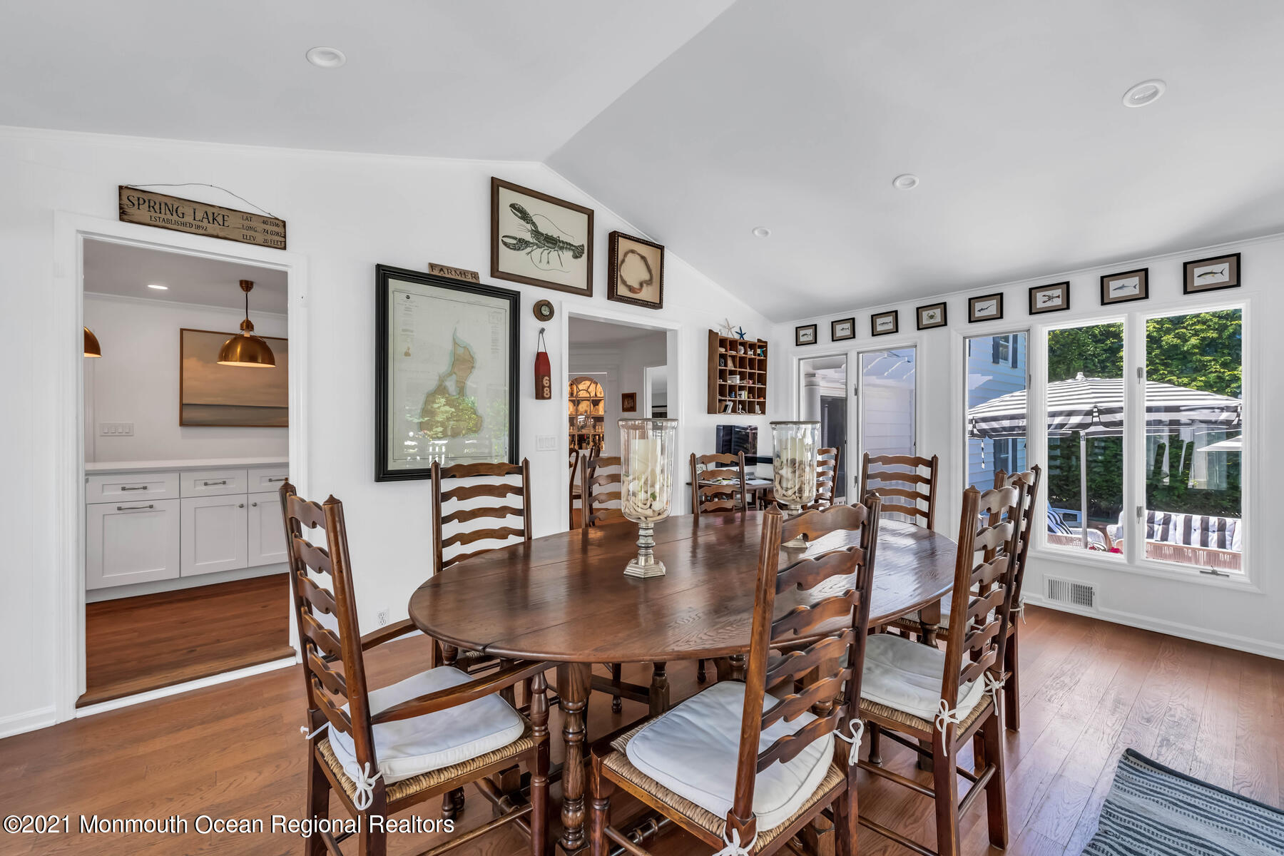200 Lorraine Avenue Spring Lake, NJ 07762 - Photo 19 of 36 a dining room with furniture and wooden floor