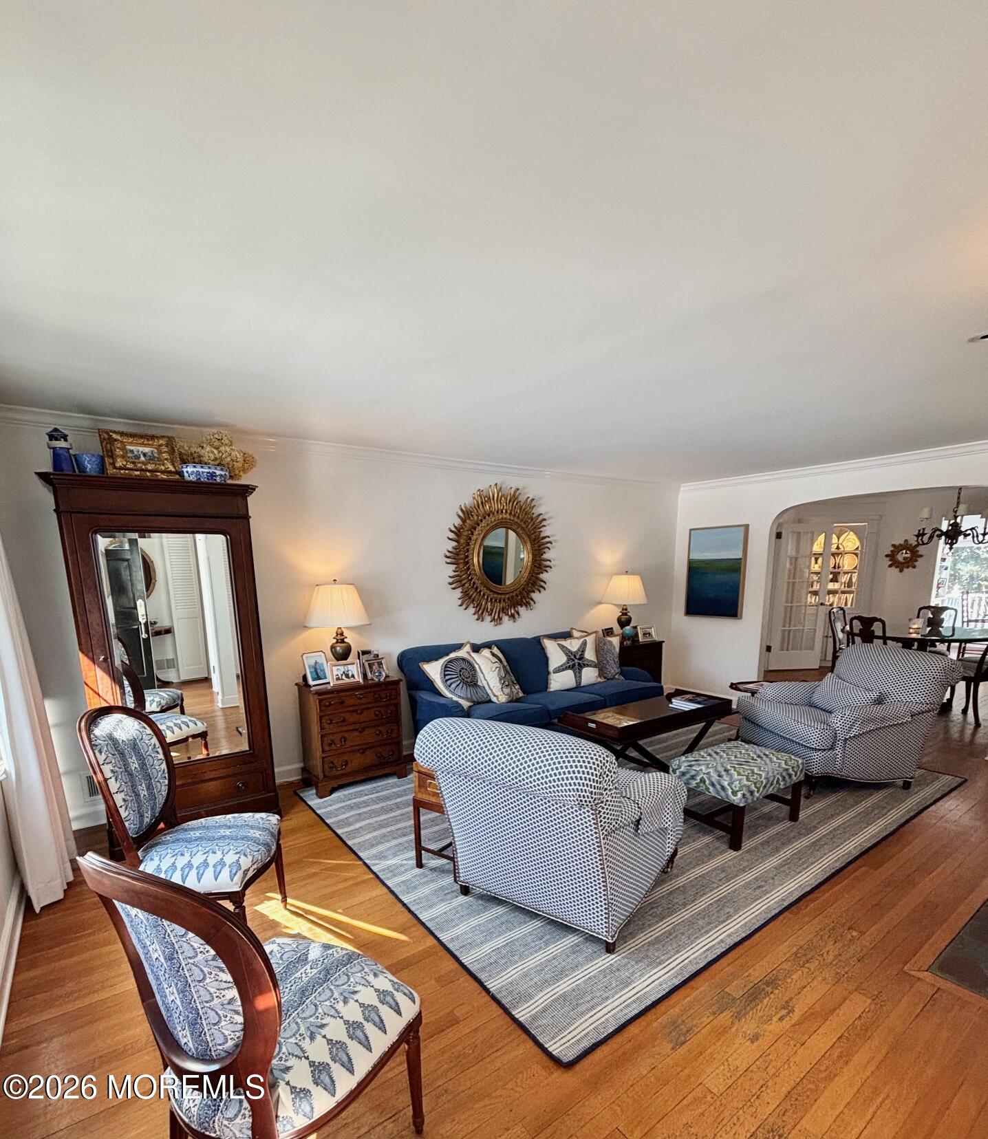 200 Lorraine Avenue Spring Lake, NJ 07762 - Photo 6 of 36 a living room with furniture and a wooden floor