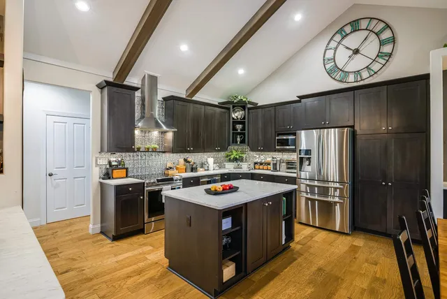 a bed room with a bed furniture and a window