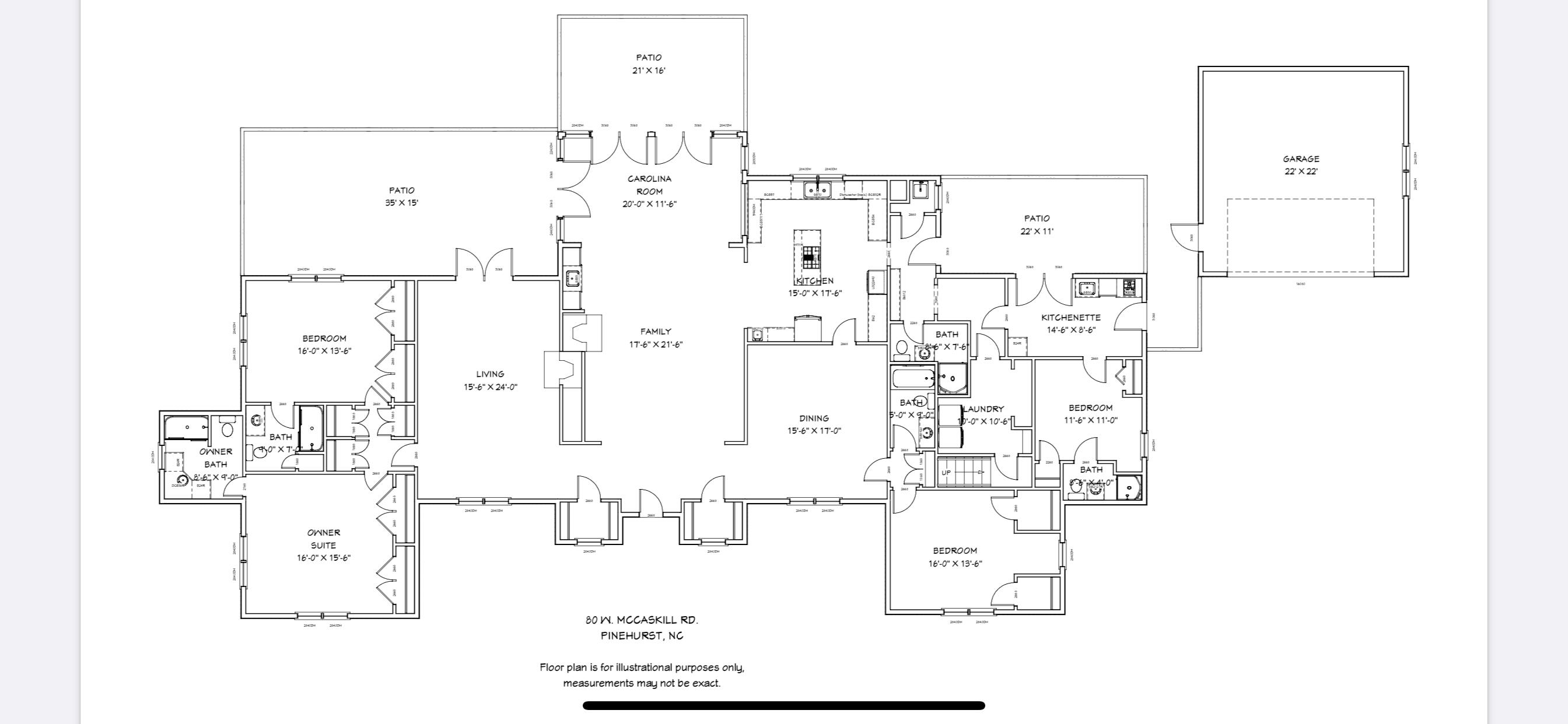 80 McCaskill Road West Pinehurst, NC 28374 - Photo 54 of 54 floor plan