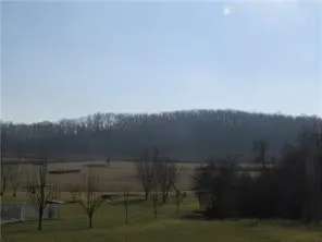 a view of a lake in middle of forest