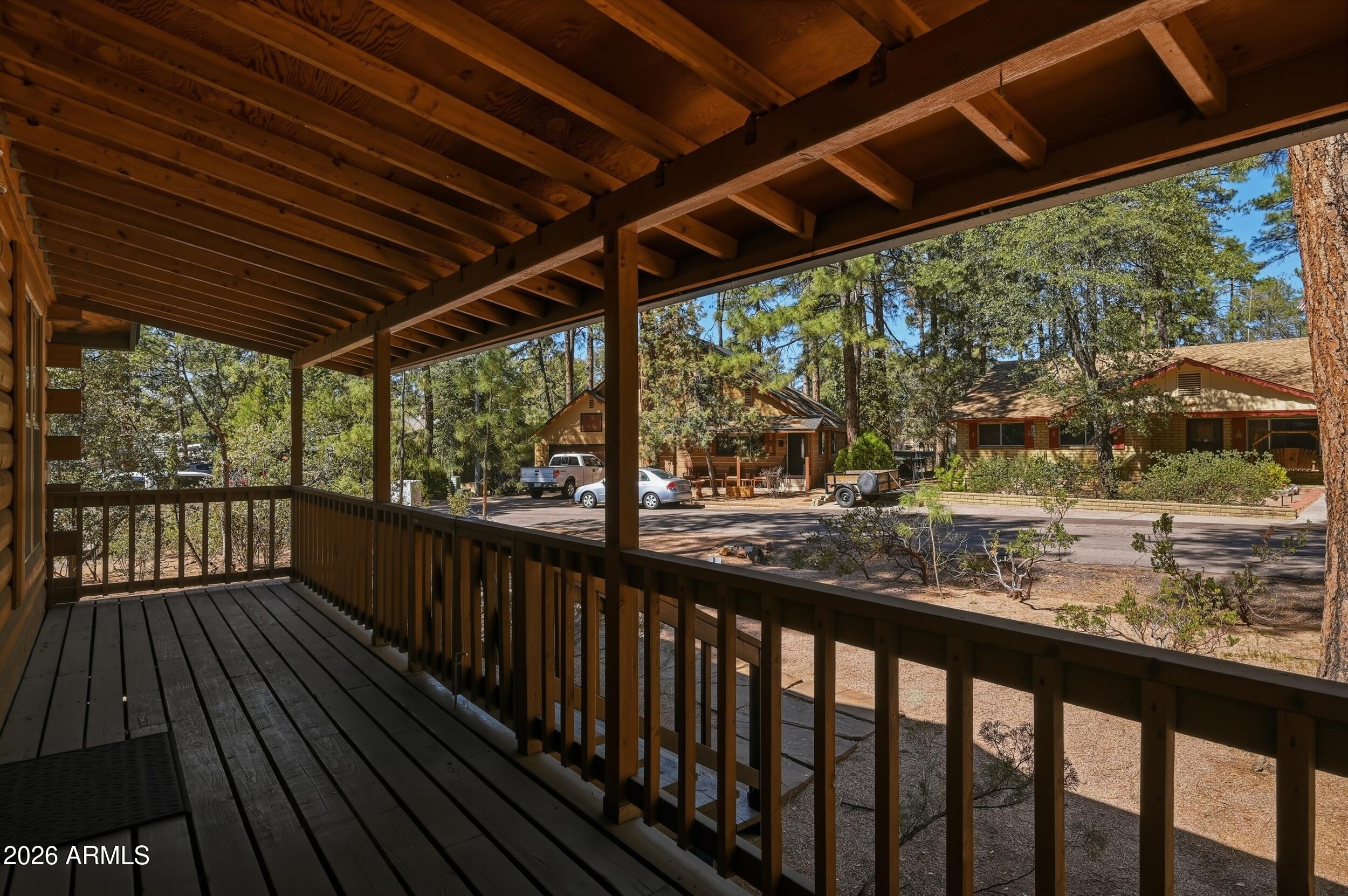 809 North Ponderosa Circle Payson, AZ 85541 - Photo 4 of 21 a view of porch with wooden floor