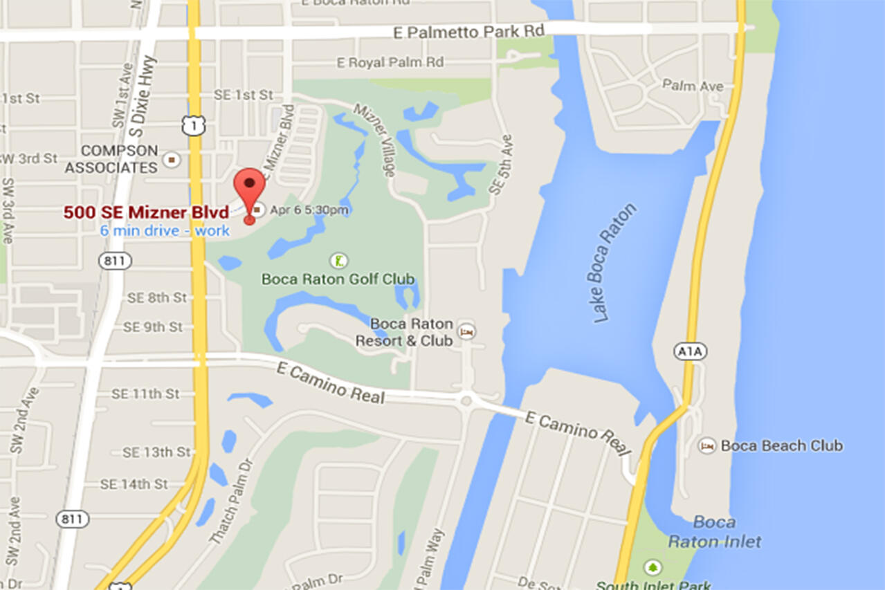 550 Southeast Mizner Boulevard, Unit B501 Boca Raton, FL 33432 - Photo 56 of 71 022 TP-Area Map-LR