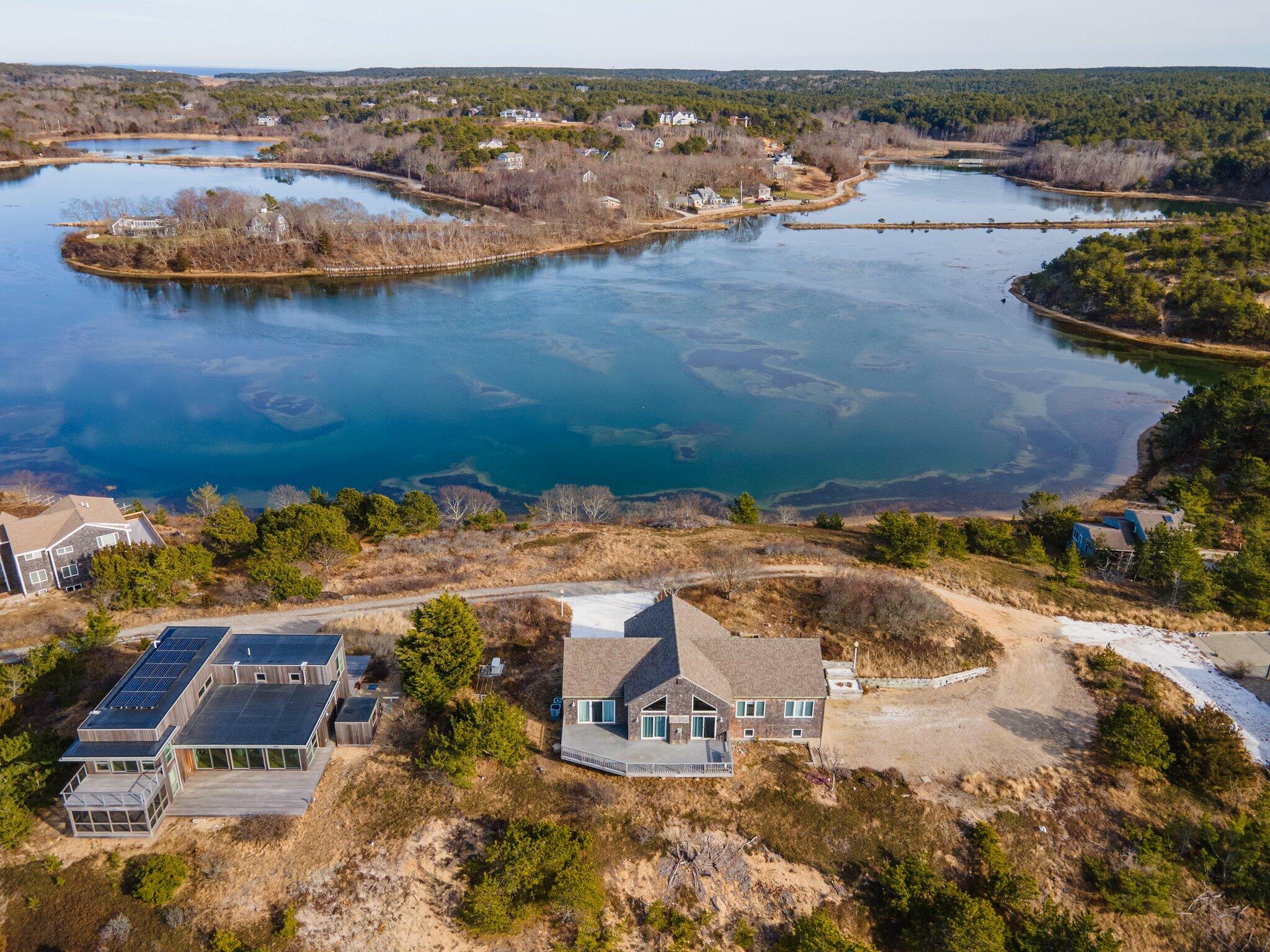 25 Great Hills Road Truro, MA 02666 - Photo 67 of 68 an aerial view of residential houses with outdoor space
