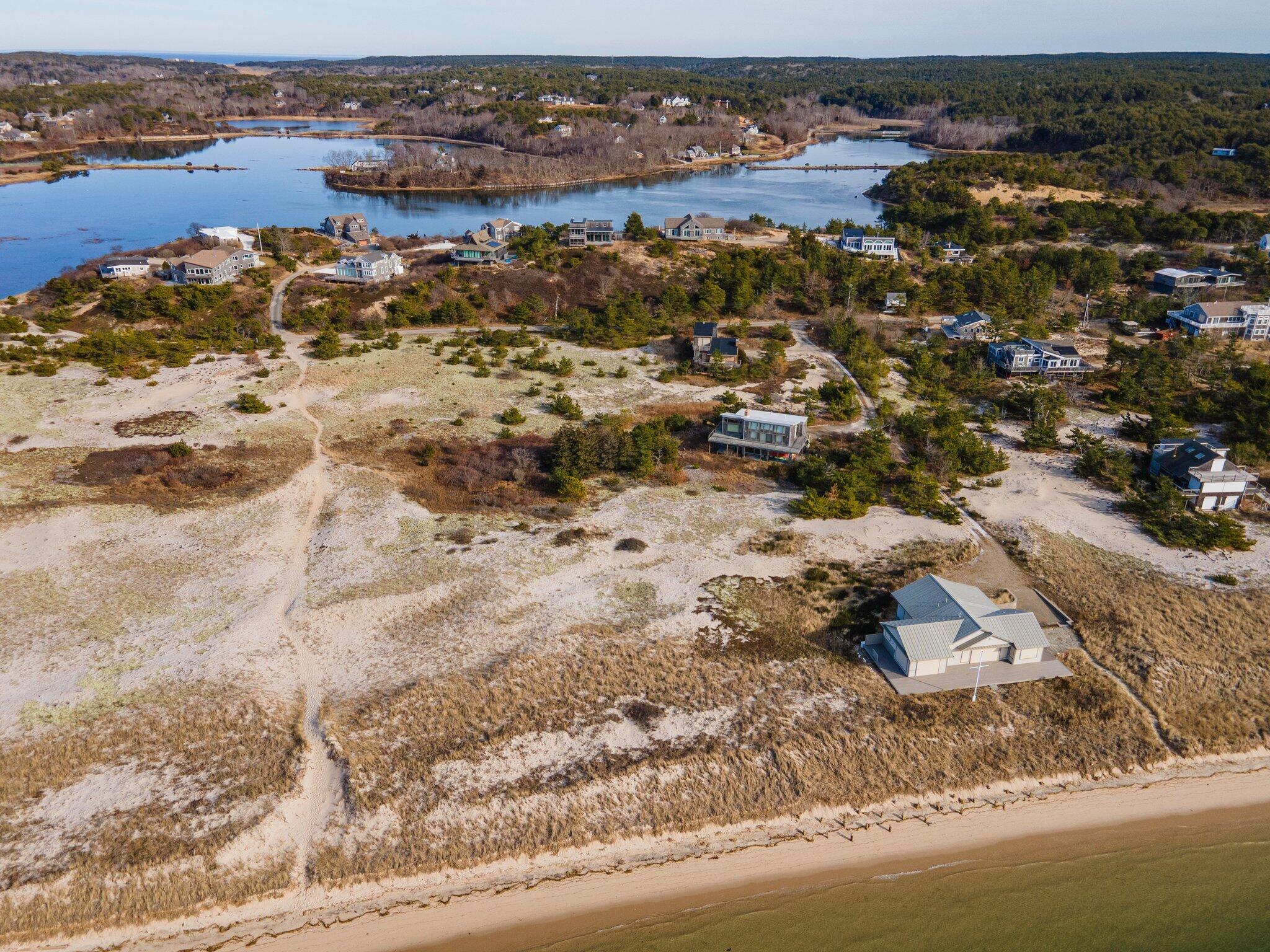 25 Great Hills Road Truro, MA 02666 - Photo 68 of 68 an aerial view of house with yard