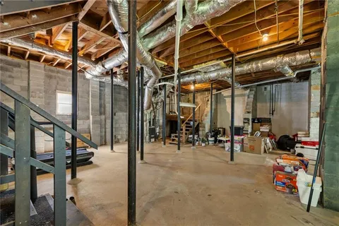 a view of storage and utility room