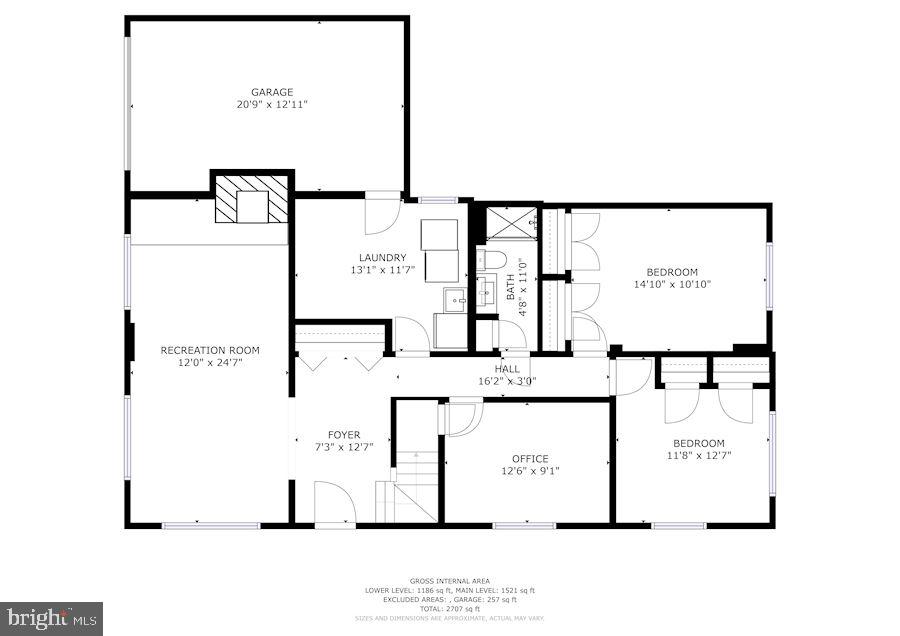 6203 Redwing Road Bethesda, MD 20817 - Photo 39 of 39 Floor plan - lower level
