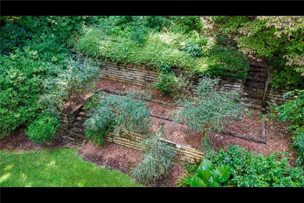 a view of backyard with green space
