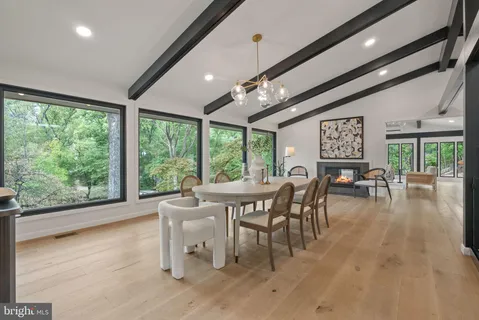 a front view of a house with wooden floor