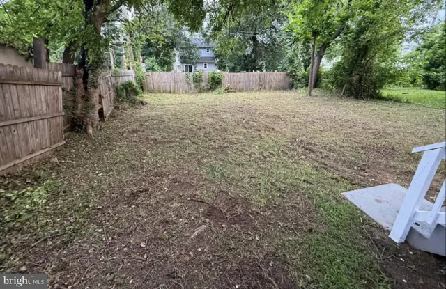 a view of backyard with green space