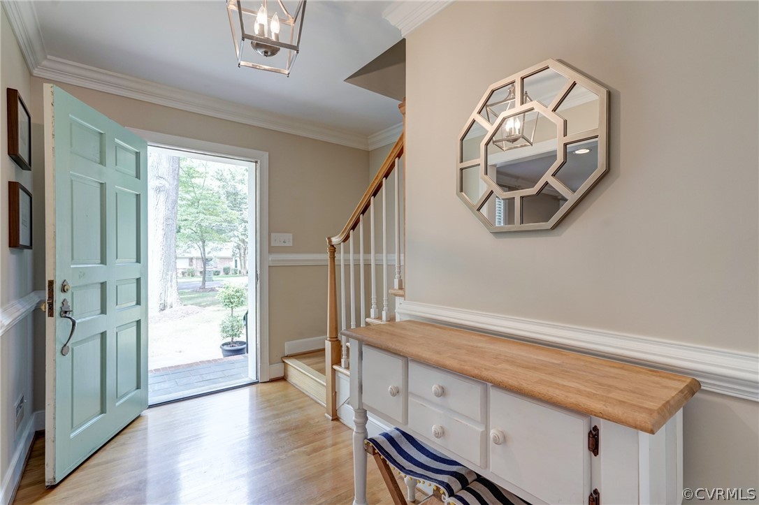 3421 Kenmore Road Richmond, VA 23225 - Photo 5 of 41 a view of entryway with wooden floor