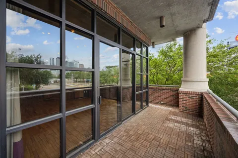 a view of a porch