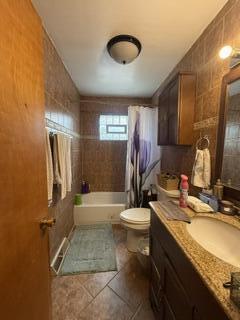 1236 Fisher Street Munster, IN 46321 - Photo 17 of 29 a bathroom with a granite countertop sink toilet and a mirror