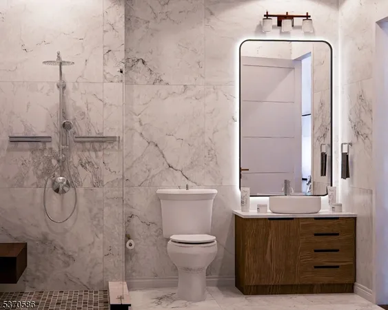 a car is parked in a parking garage