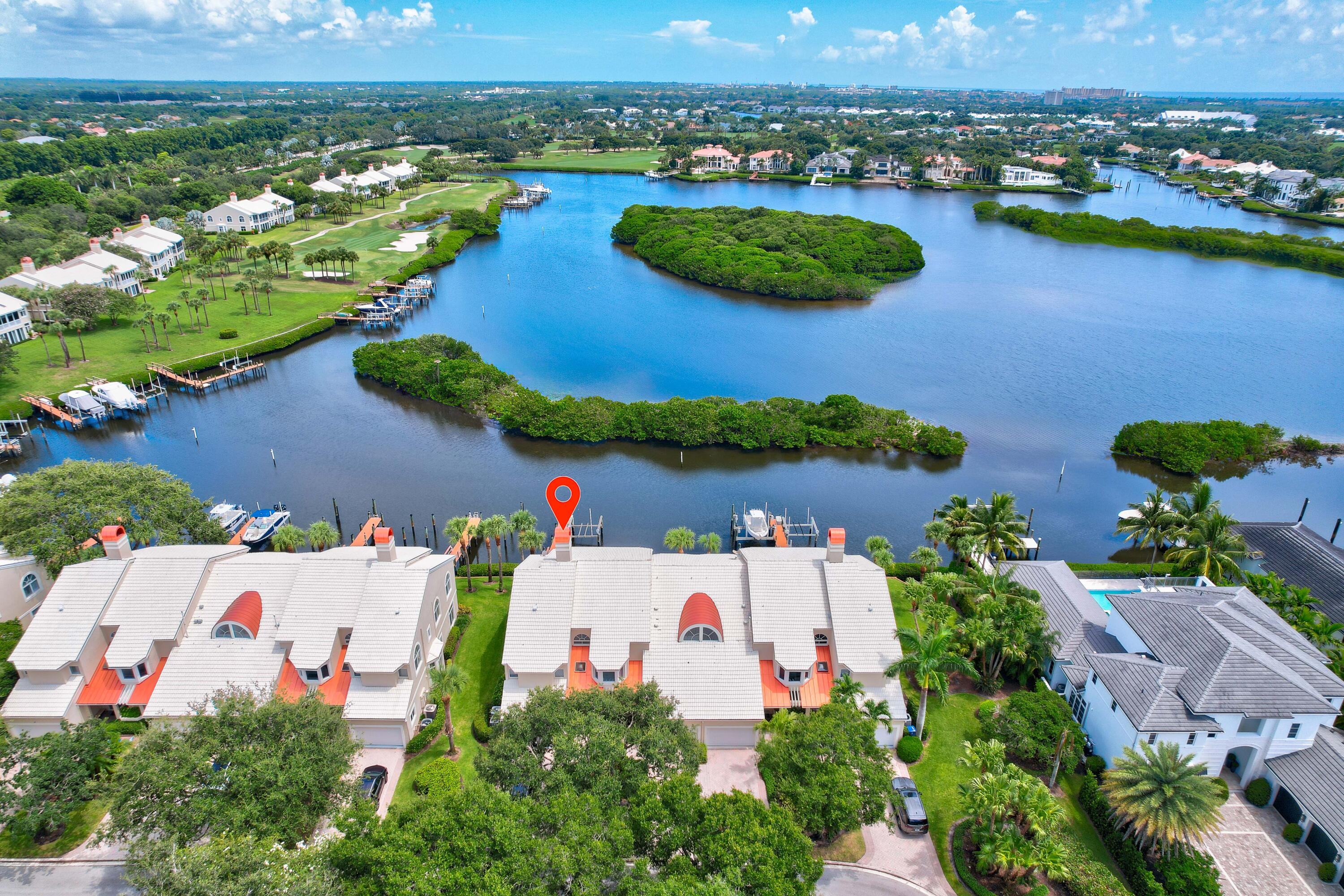 260 Eagle Drive Jupiter, FL 33477 - Photo 37 of 41 an aerial view of a houses with outdoor space