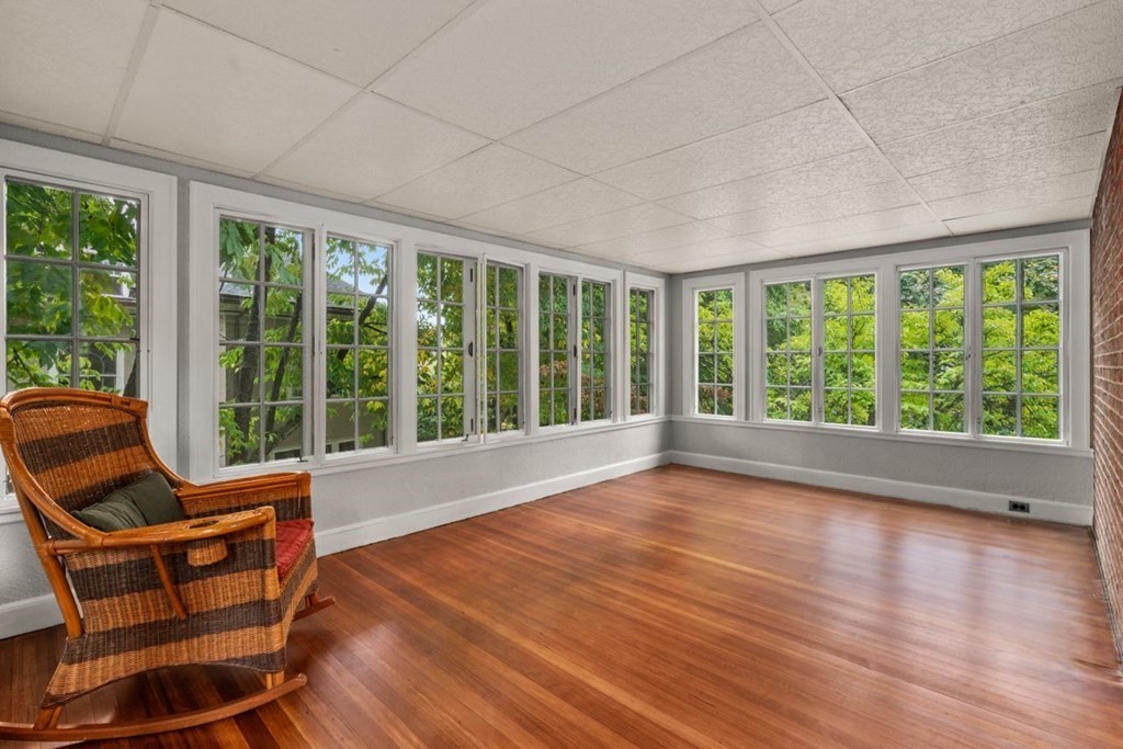 17 Berwick Road Newton, MA 02459 - Photo 19 of 35 a living room with hardwood floor and balcony view