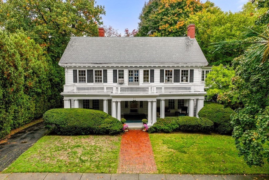 17 Berwick Road Newton, MA 02459 - Photo 2 of 35 a aerial view of a house having yard