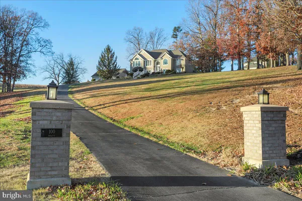 a view of outdoor space with mountain view