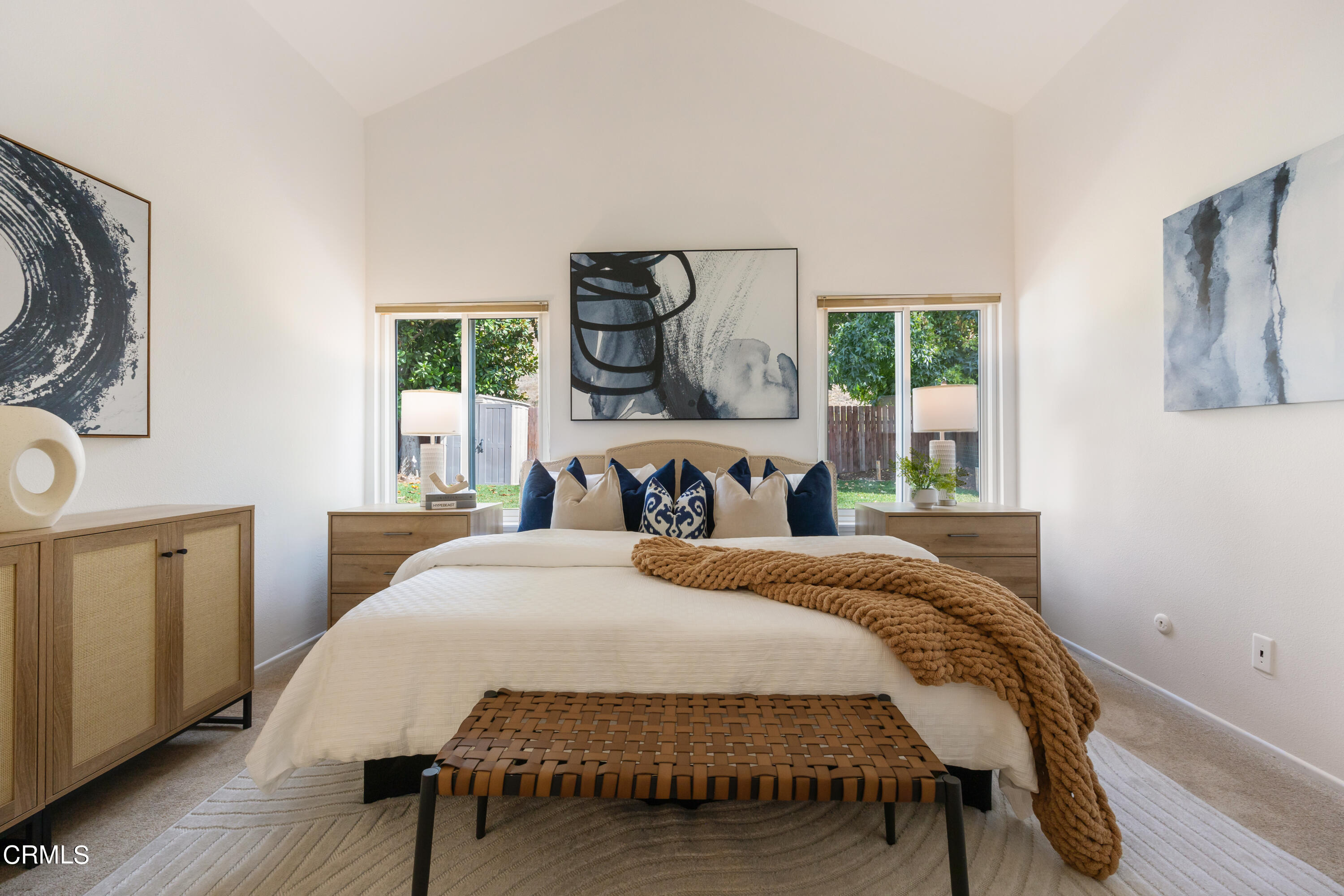 6464 Melray Street Moorpark, CA 93021 - Photo 36 of 57 a bedroom with a bed a mirror and desk