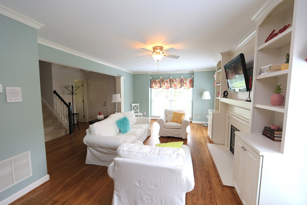 9712 Miranda Drive Raleigh, NC 27617 - Photo 4 of 25 Tons of natural light in this large living room Living Room