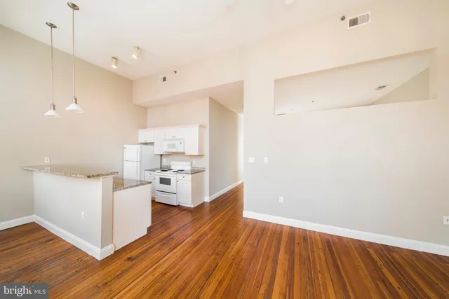 a picture of a bench in front of a door