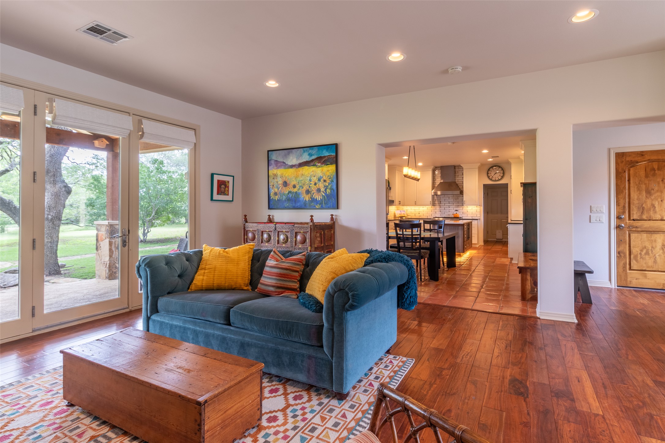 515 E Trail Spicewood, TX 78669 - Photo 2 of 36 a living room with furniture and a large window