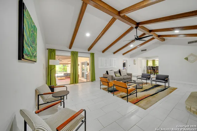 a outdoor space with furniture and sitting area