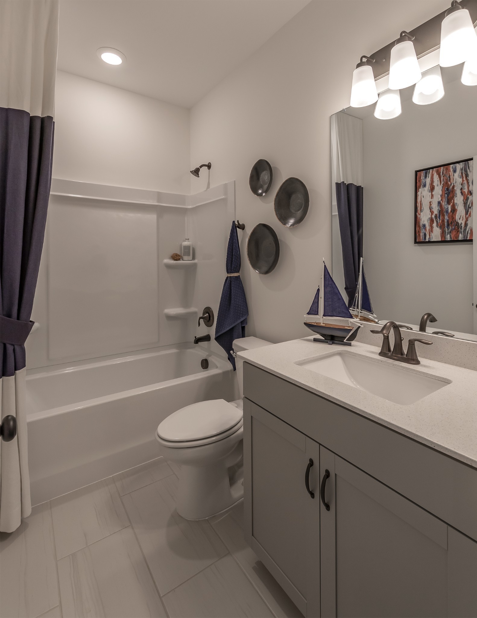 1133 Pebble Run Road Hendersonville, TN 37075 - Photo 14 of 43 a bathroom with a toilet a sink and mirror