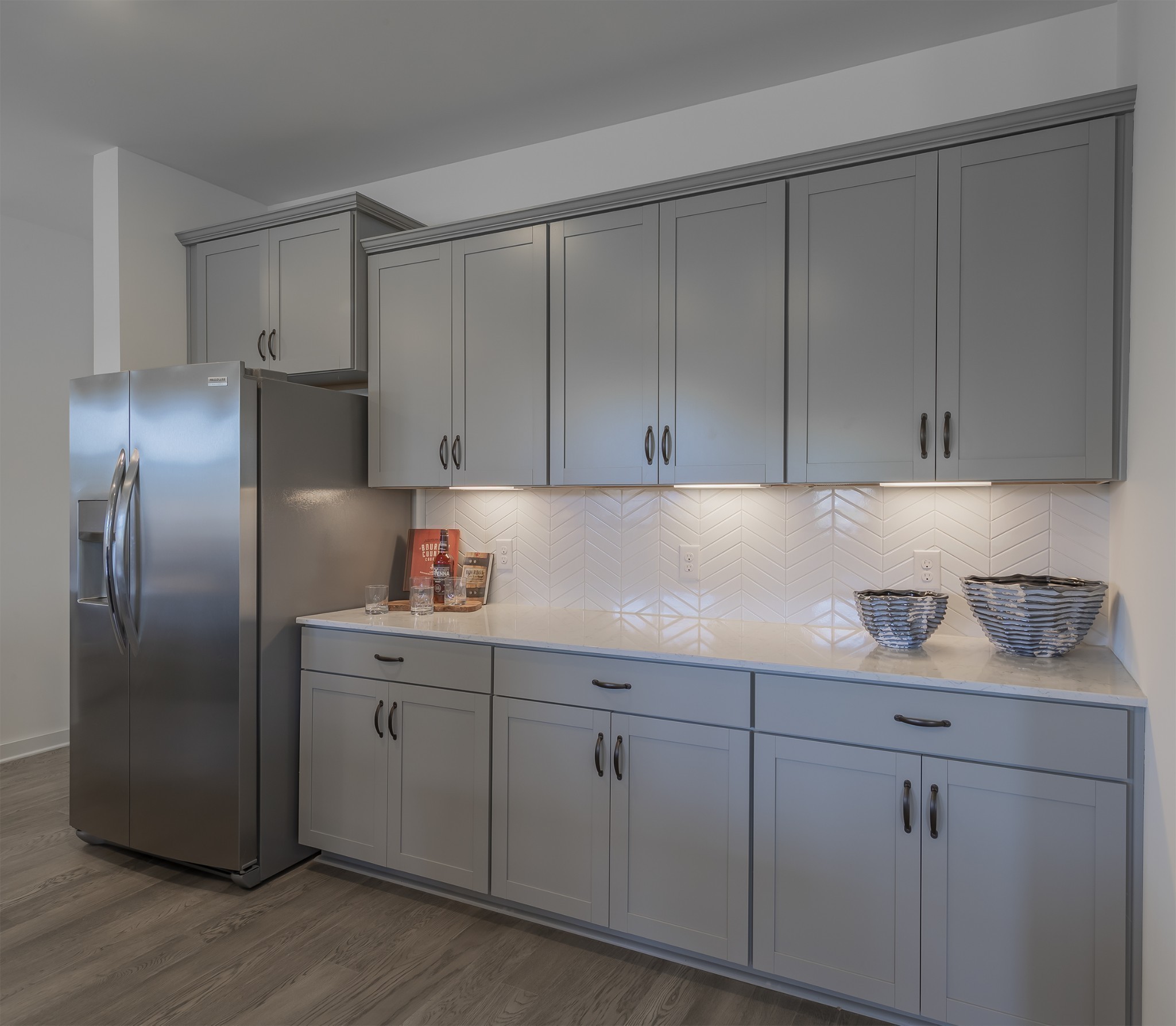 1133 Pebble Run Road Hendersonville, TN 37075 - Photo 15 of 43 a kitchen with stainless steel appliances granite countertop a refrigerator sink and cabinets