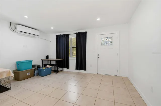 a view of a livingroom with couch