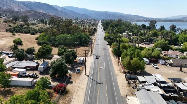 a view of an ocean and a mountain