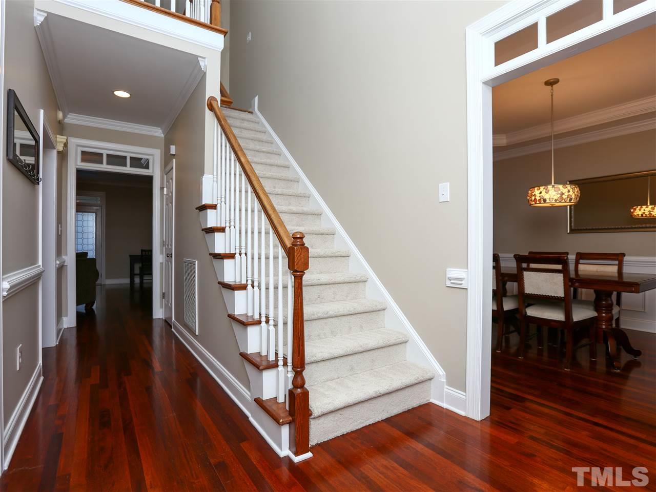 2220 Karns Place Raleigh, NC 27614 - Photo 10 of 25 a view of entryway and hall with wooden floor