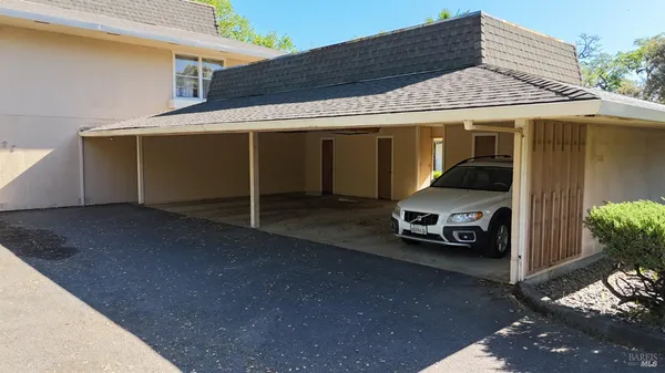 a view of a car garage