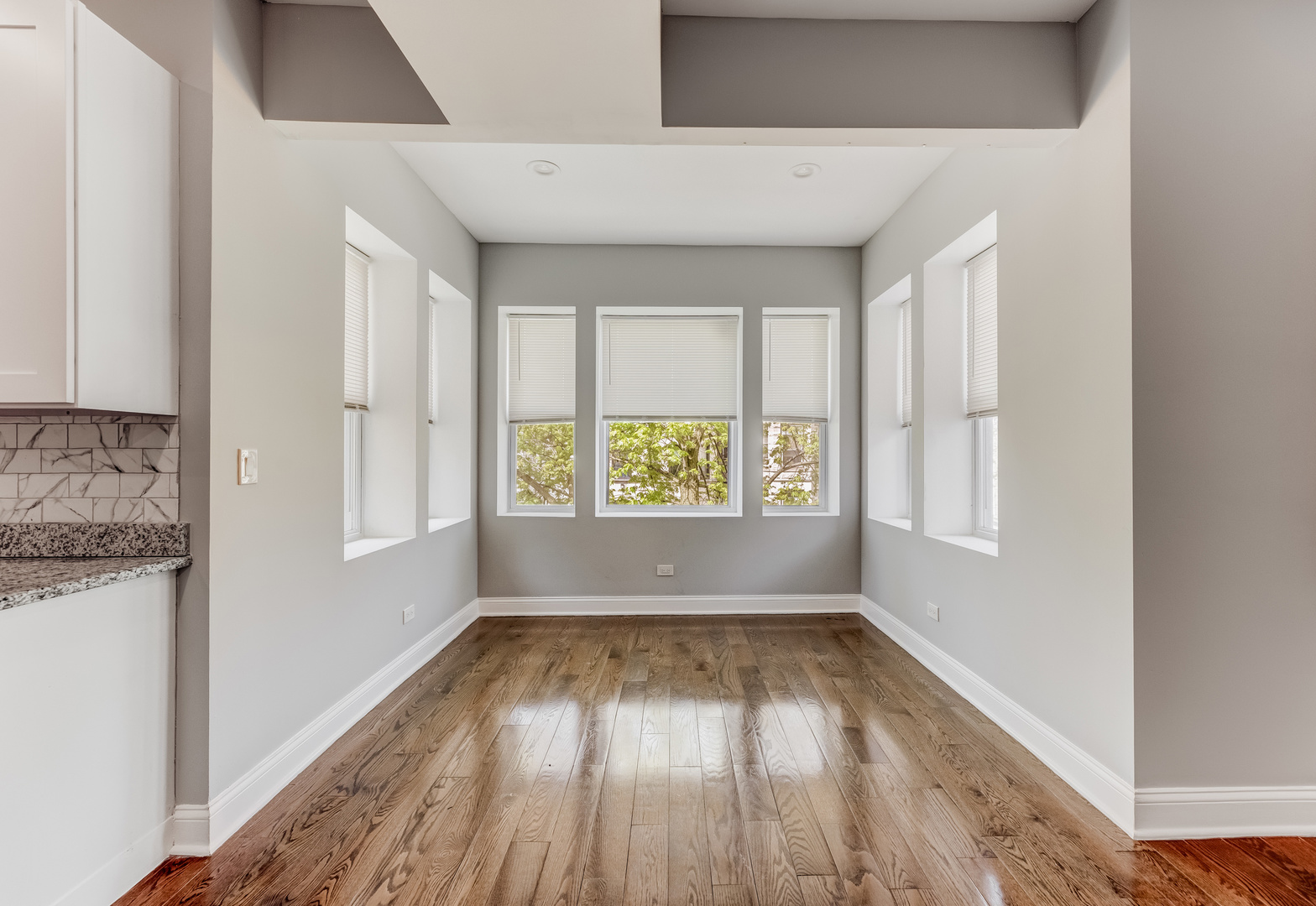 1321 South Millard Avenue, Unit C Chicago, IL 60623 - Photo 4 of 13 a view of wooden floor and window in a room