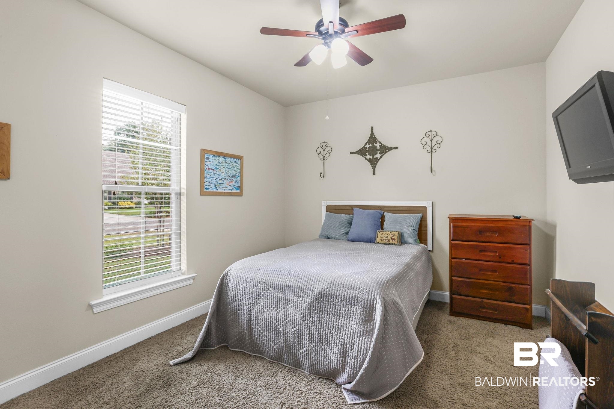 1086 Destin Avenue Foley, AL 36535 - Photo 15 of 30 Carpeted bedroom with multiple windows and ceiling fan