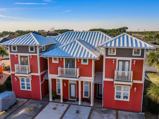 a front view of a building