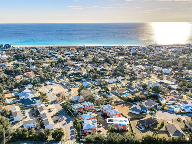 an aerial view of a city